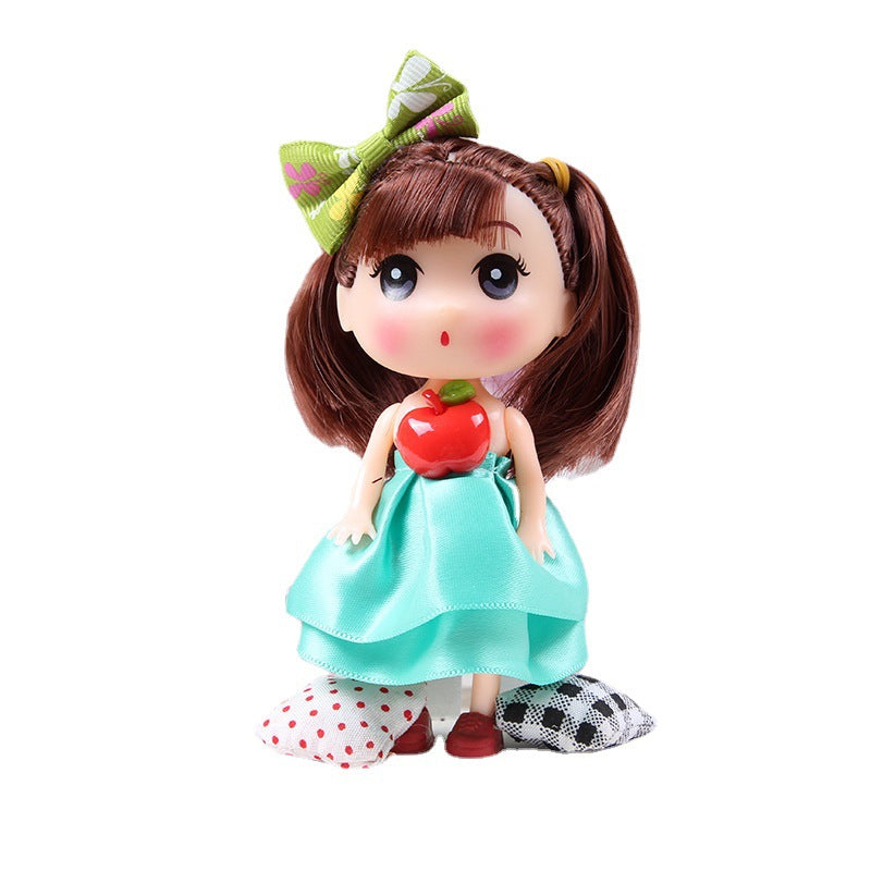 Muñeca pequeña llavero coleccionable para mochila o bolso