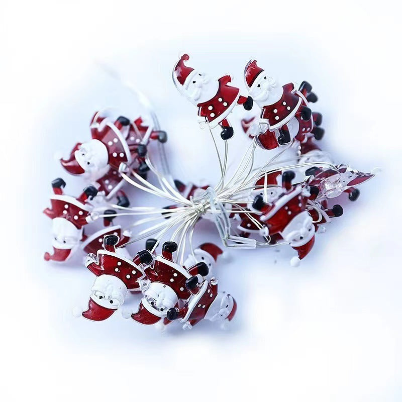 Luces Navideñas Decorativas  con Campanas, Copos de Nieve y Varios Diseños