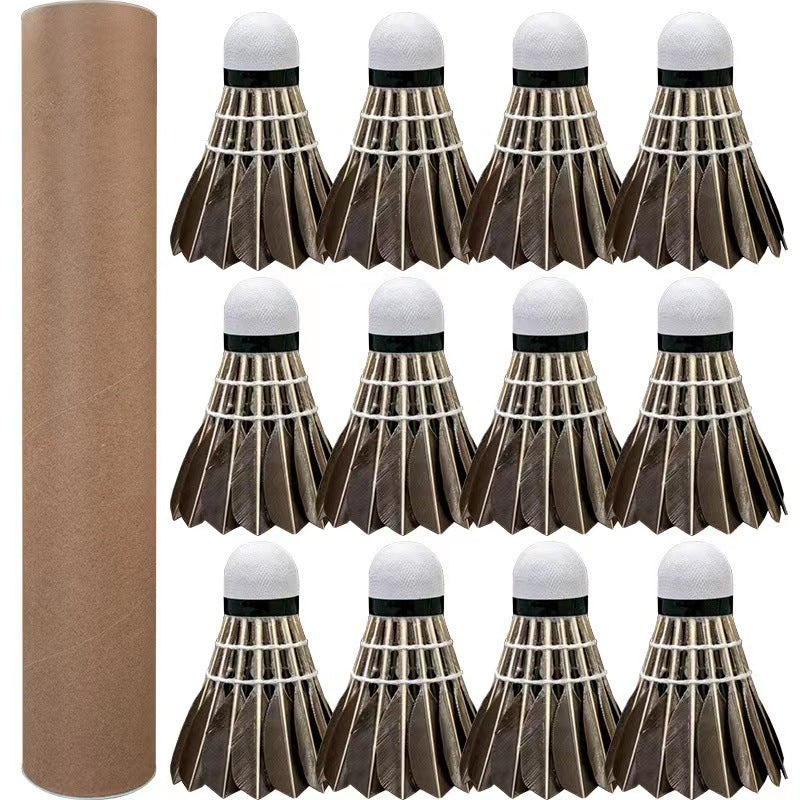 Volantes de bádminton negros para adultos – Resistentes y antiviento