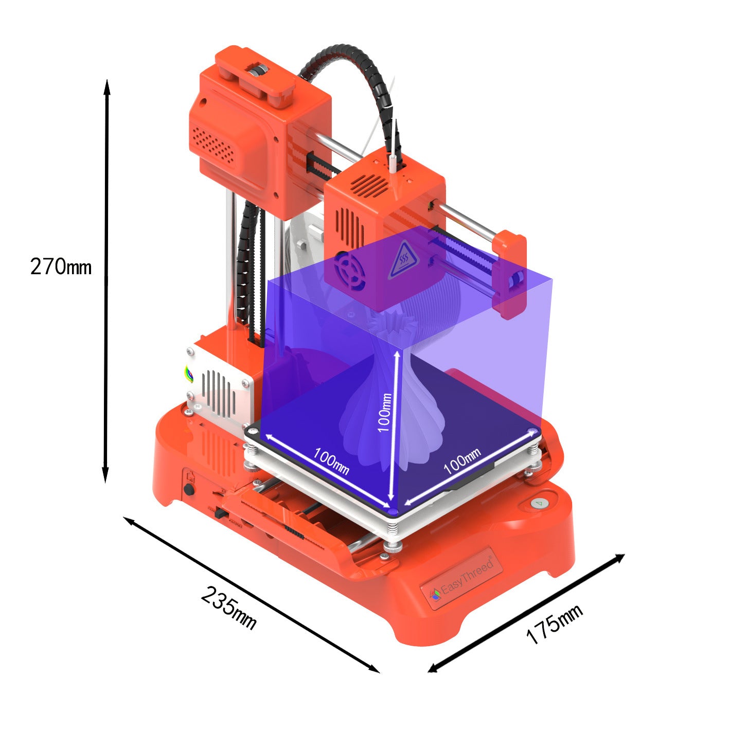 Impresora 3D Mini Easythreed K7 – Compacta y Fácil de Usar para Niños, Estudiantes y Proyectos Caseros