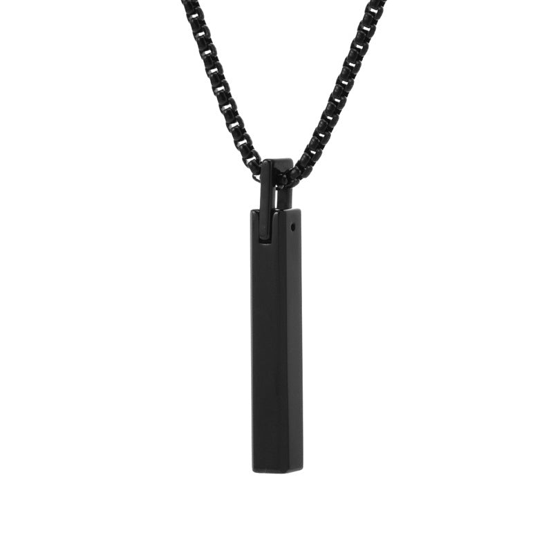 Collar Geométrico Minimalista para Hombre de Acero Inoxidable – Estilo Moderno y Elegante