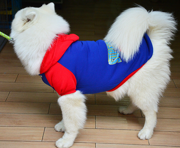 Sudadera deportiva para perros estilo super man 