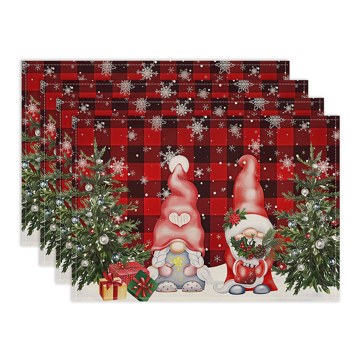 Christmas Table Mat: Holiday Dinnerware & Party Decoration