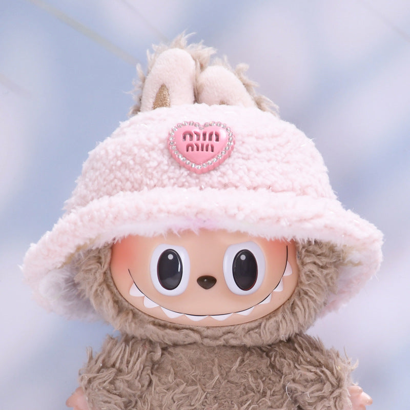 Colección Pana y Gorro Vaquero Labubu: Compatible con Labubu, Set de Ropa y Accesorios para Muñecas de 17cm, Complementos para Labubu (Muñeca no incluida)