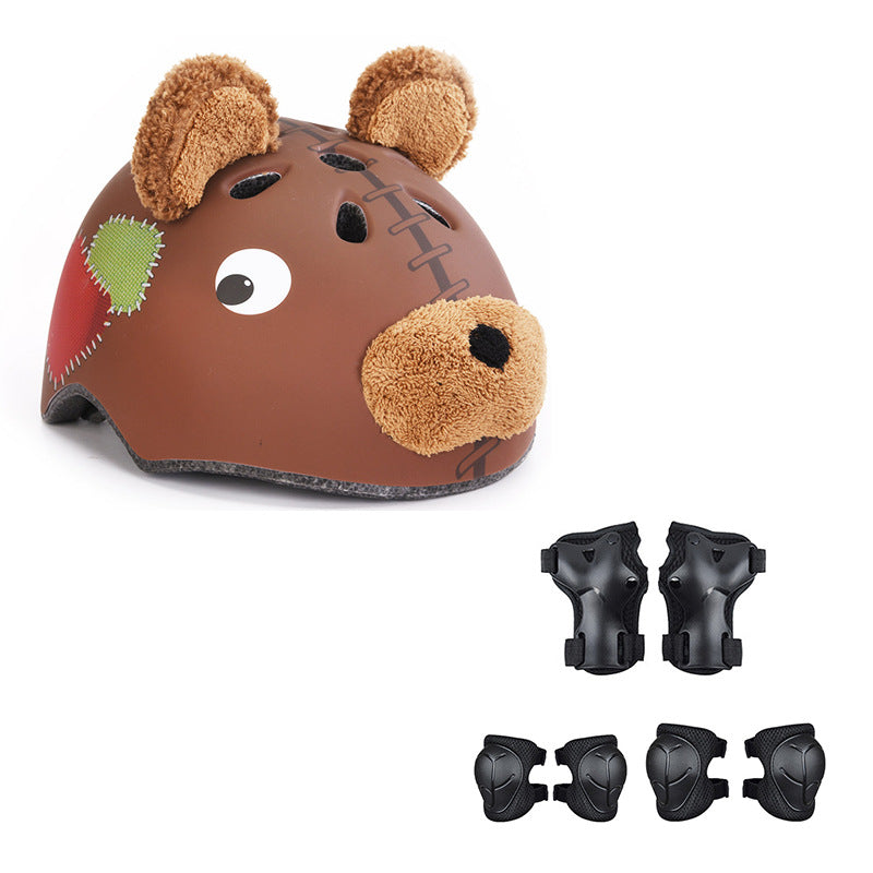 Casco para ciclismo Infantil: diseño de dinosaurio, Oso, tiburón  y zorro  Protección para Deportes y Patinaje