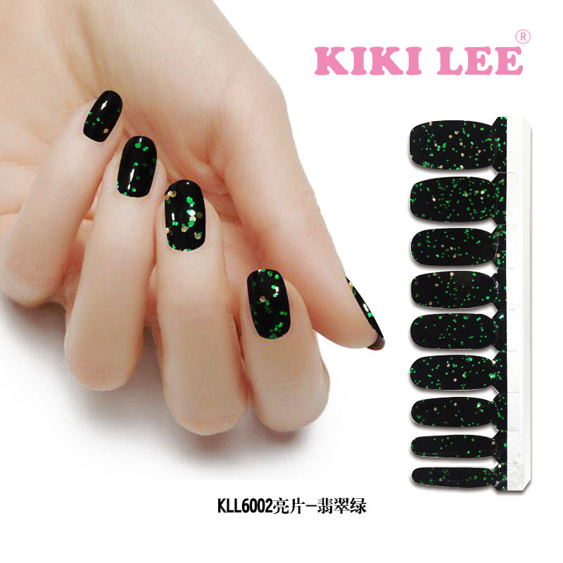 KIKILEE Stickers para Uñas: Pegatinas Completas con Efecto Esmalte y Brillo, Fáciles de Aplicar