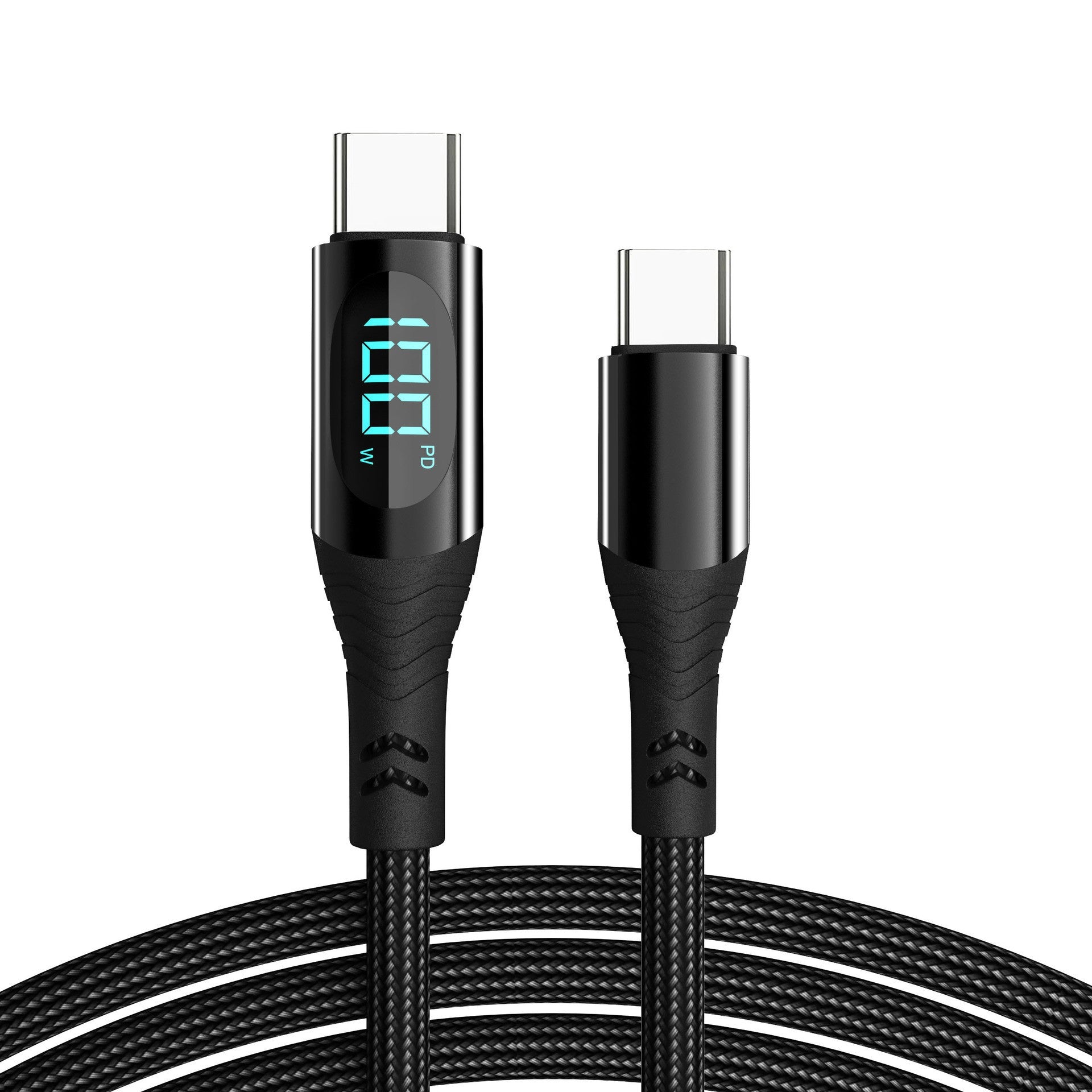 Cable de carga rápida 100W USB-C con pantalla digital