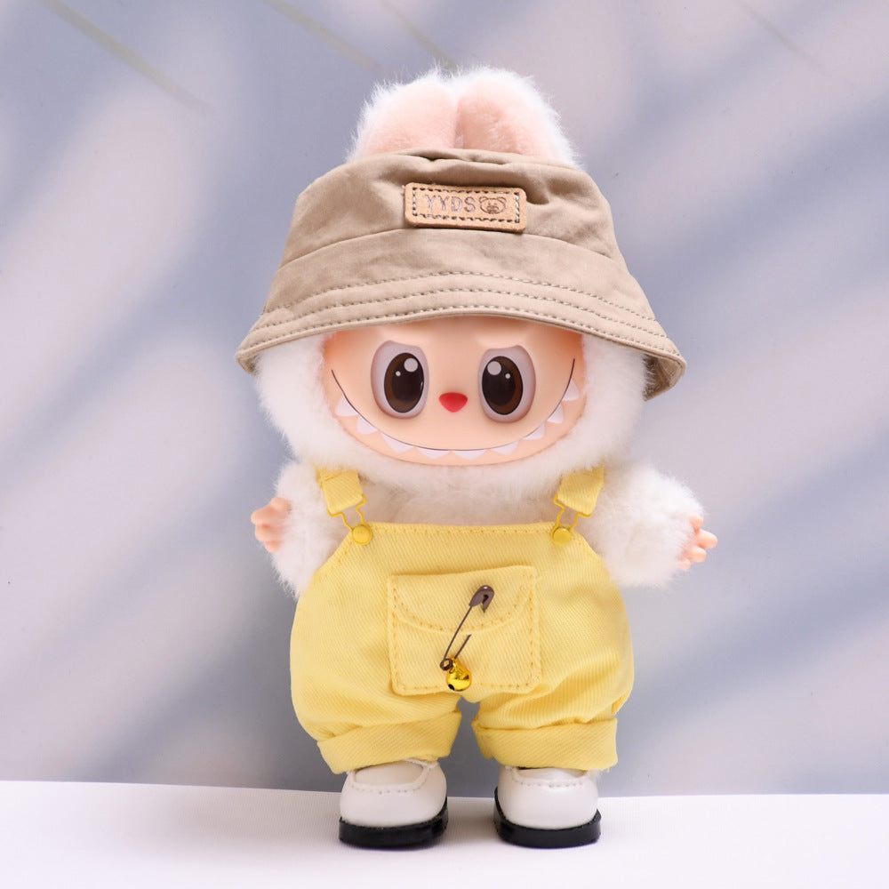 Set de Peto Multicolor con Bolsillos Labubu: Compatible con Labubu, Set de Ropa y Accesorios para Muñecas de 17cm, Complementos para Labubu (Muñeca no incluida)