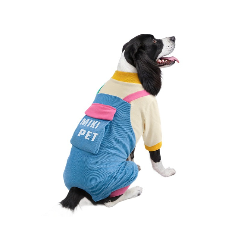 Overol para perros pequeños con bolsillo decorativo