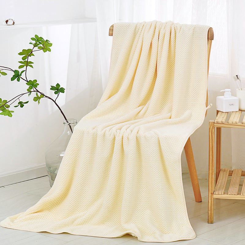 Bath Towel Coral Velvet: Absorbent & Quick-Dry Plush Towel