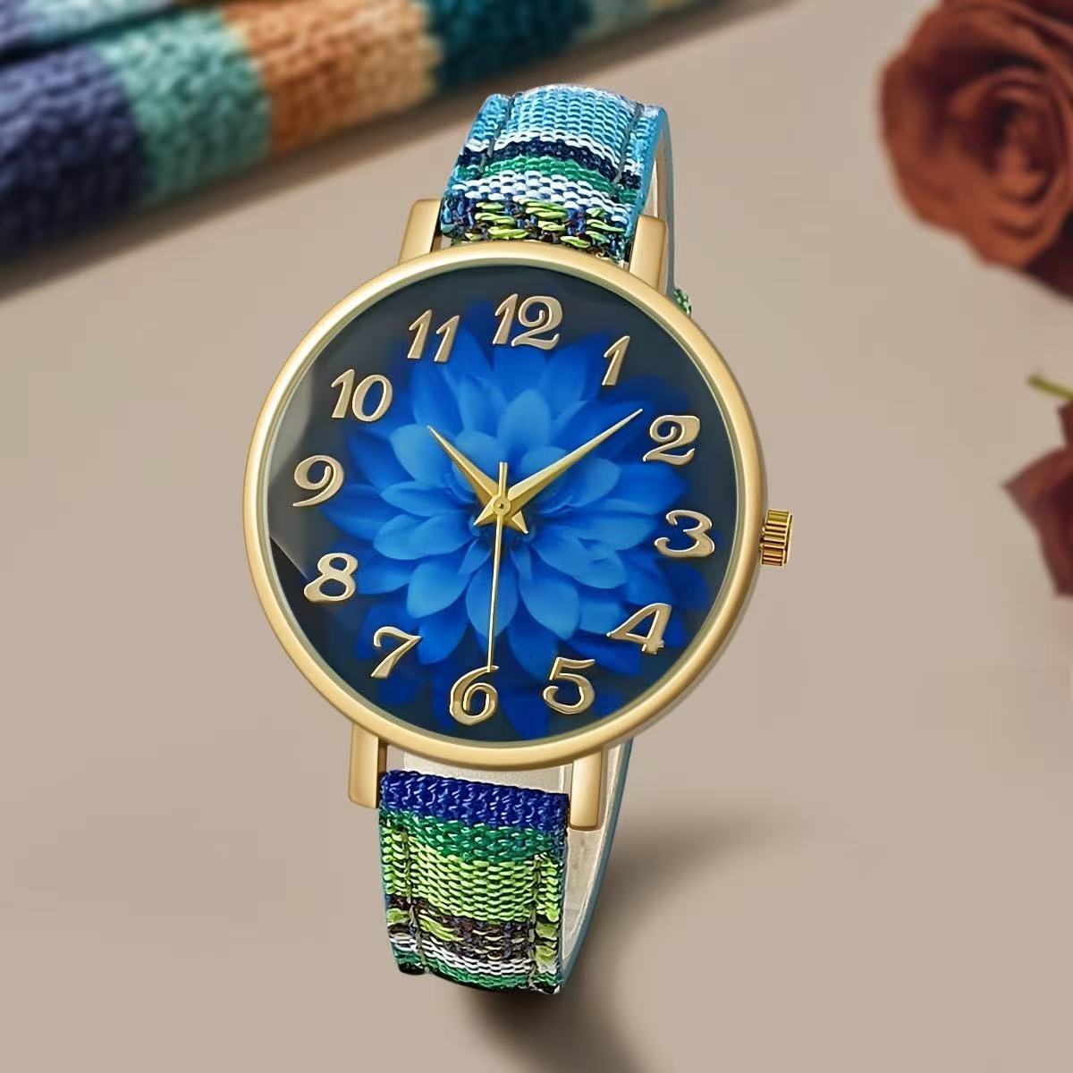 Reloj Bohemio para Mujer con Mandalas, Mariposas y Patrones Retro