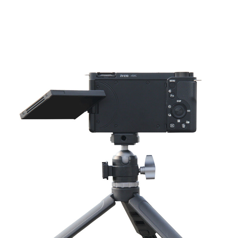 Mini trípode de escritorio: trípode de mano extensible para cámaras y soporte para transmisión móvil