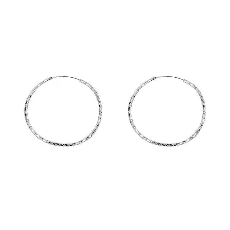 Candongas Grandes Plata 925 – Acabado Brillante y Moderno