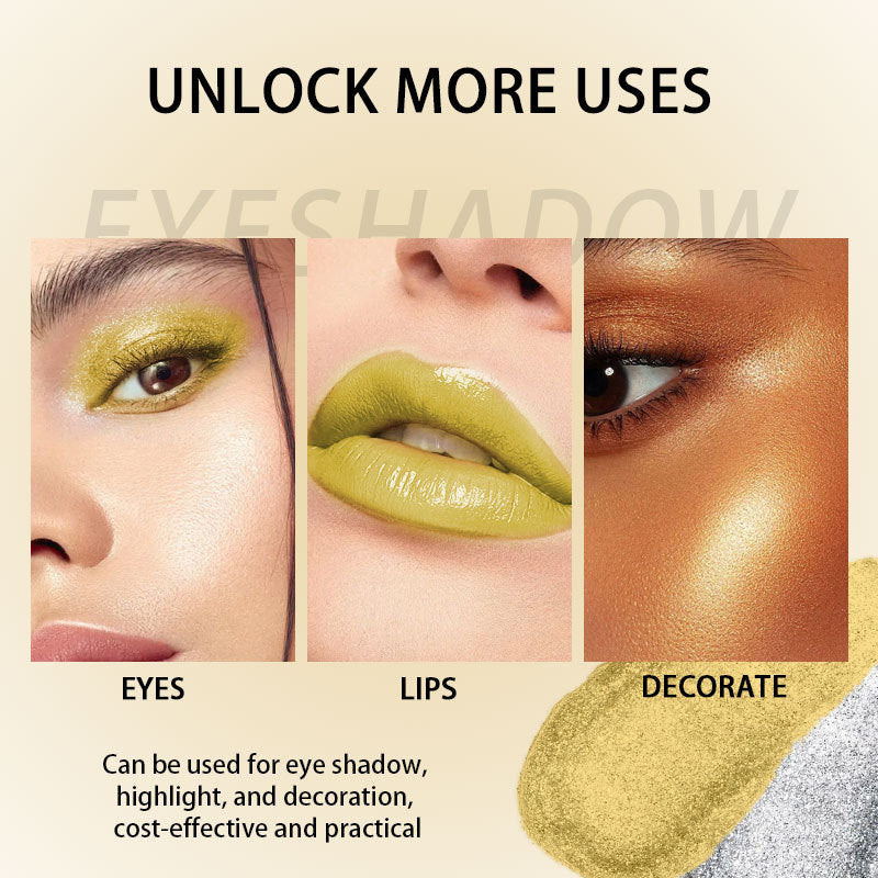 LANZHIYUE Sombra de Ojos Líquida 6 Colores: Efecto Perlado y Brillante para un Maquillaje Luminoso y Deslumbrante