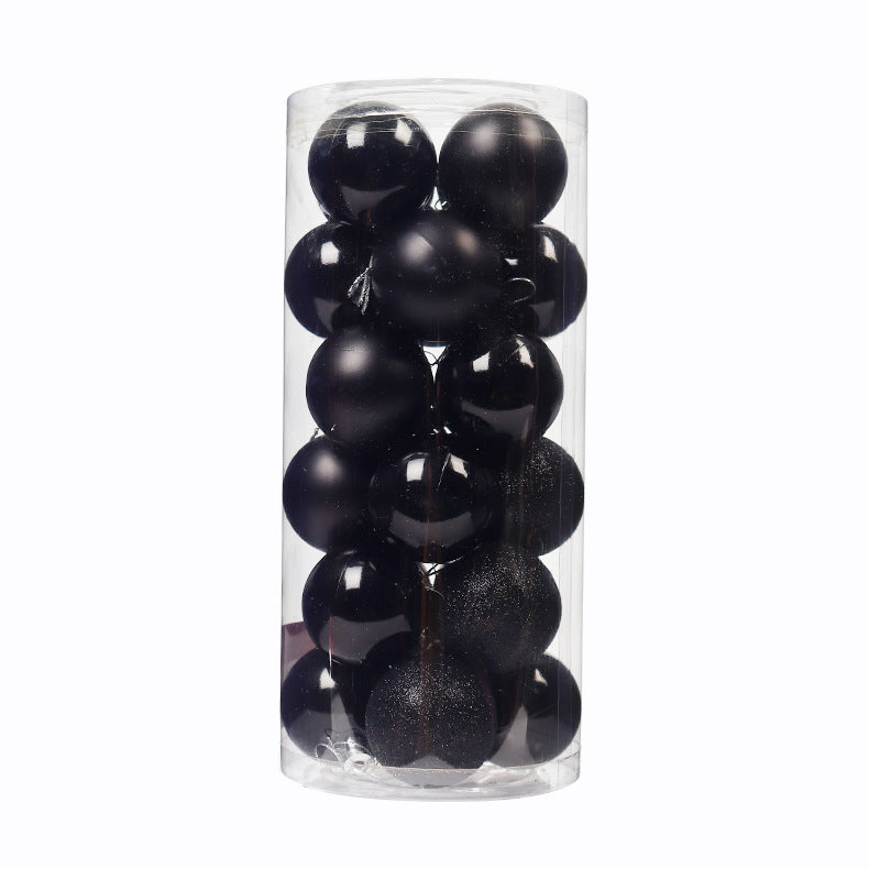 Bolas Navideñas Decorativas de Plástico con Acabado Metálico en Varios Colores