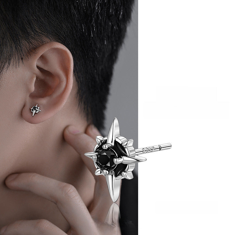 Pendientes Punk en Plata 925 para Hombre – Estilo Rockero e Irreverente