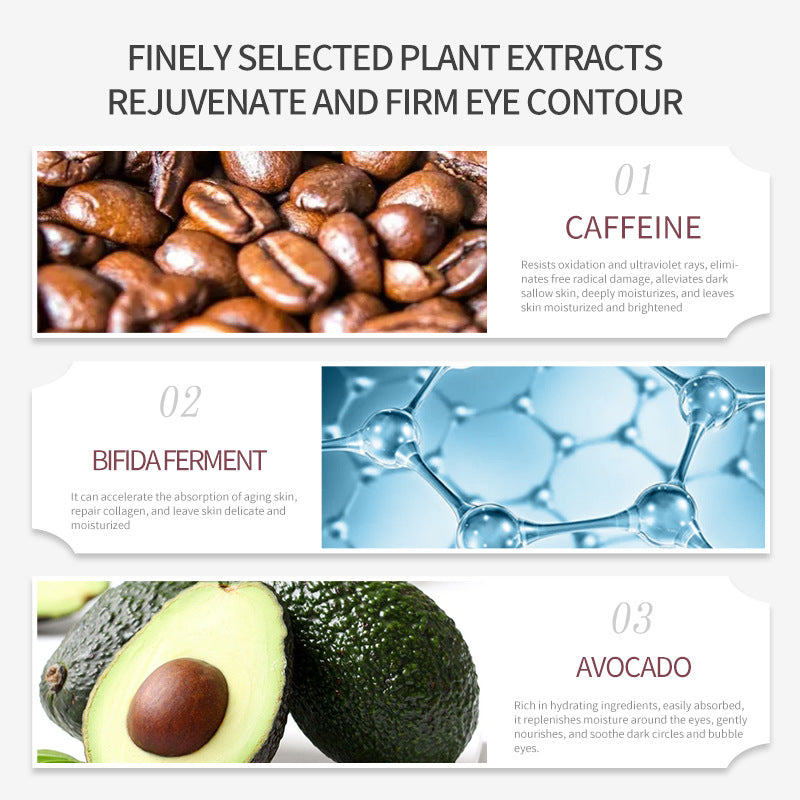 Crema de Ojos con Cafeína 20g – Efecto Lifting, Reduce Ojeras y Bolsas, Cuidado Antiedad