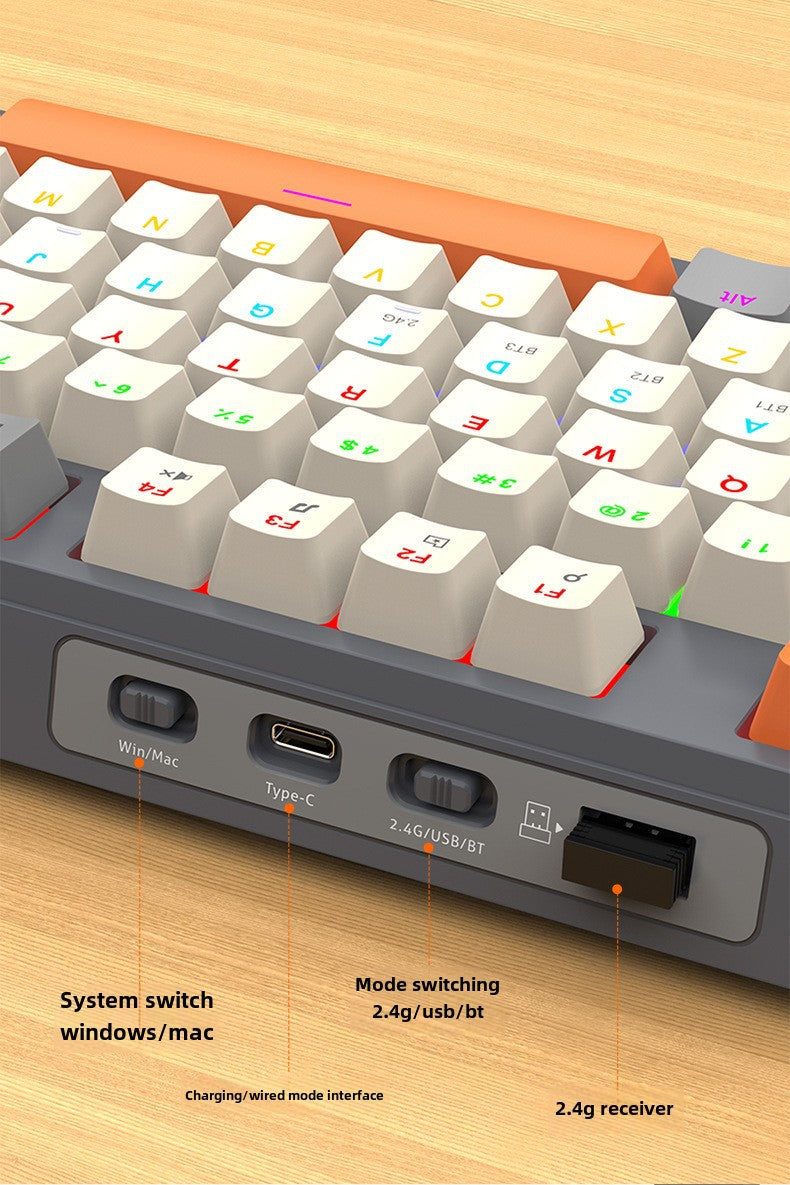 Teclado Mecánico Inalámbrico K95: 2.4G, Bluetooth, Tres Modos, Hot-Swap, Estructura Gasket para Juegos