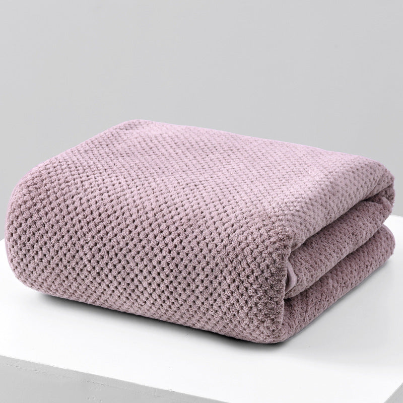 Bath Towel Coral Velvet: Absorbent & Quick-Dry Plush Towel