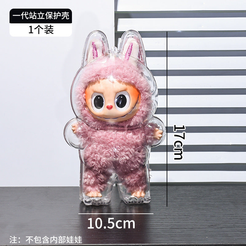 Funda Protectora de Silicona Transparente para Figuras Pop Mart – Protección Antipolvo para Exhibición y Almacenamiento