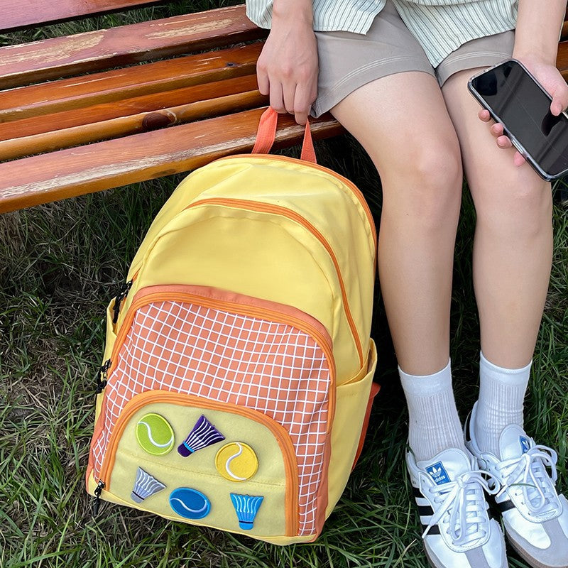 Mochila deportiva de gran capacidad para estudiantes: mochila de badminton y tenis