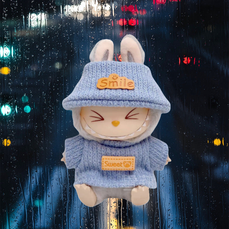 Bonitos conjuntos de Ropa y zapatos para muñecas:Accesorios para labubu de 17cm (Muñeca no incluida)