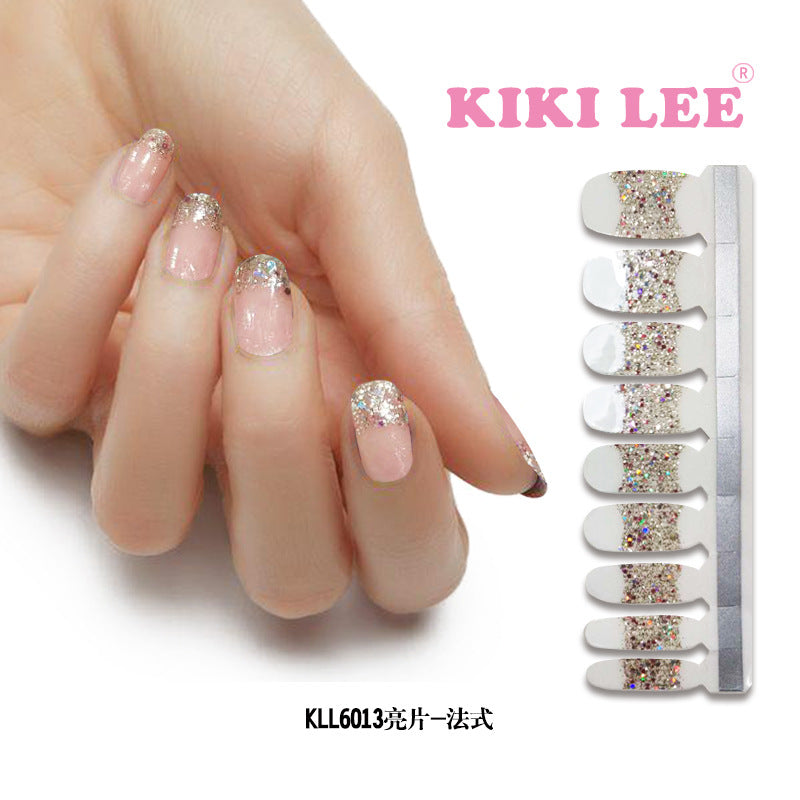 KIKILEE Stickers para Uñas: Pegatinas Completas con Efecto Esmalte y Brillo, Fáciles de Aplicar