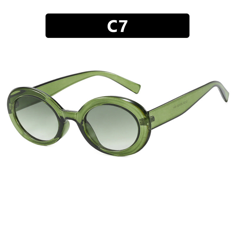 Gafas de Sol Ovaladas Modernas con Protección UV para Mujer