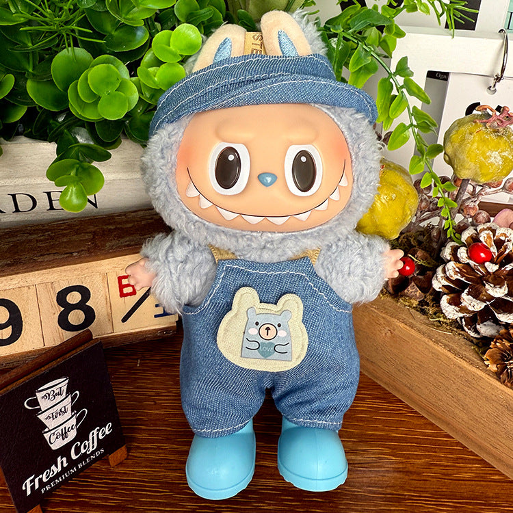 Playeras Streetwear para Muñecos Labubu – Ropa Urbana para Muñecas de 17cm (Muñeca no incluida)