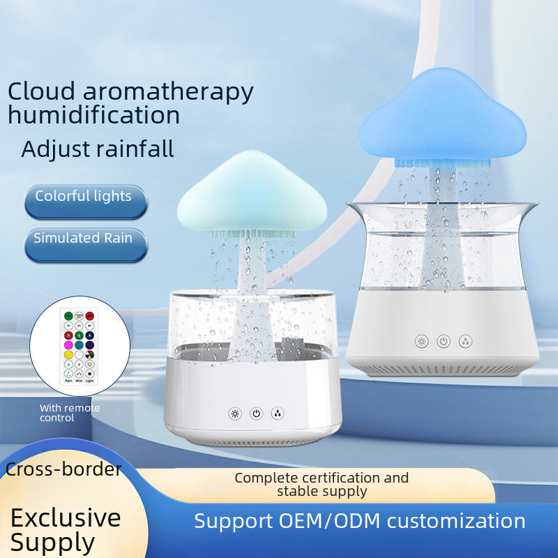 Humidificador de Nube Inteligente: Capacidad Grande, Luz Nocturna de Colores, Difusor de Aromas