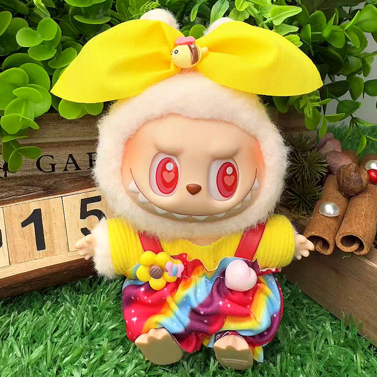 Playeras Streetwear para Muñecos Labubu – Ropa Urbana para Muñecas de 17cm (Muñeca no incluida)