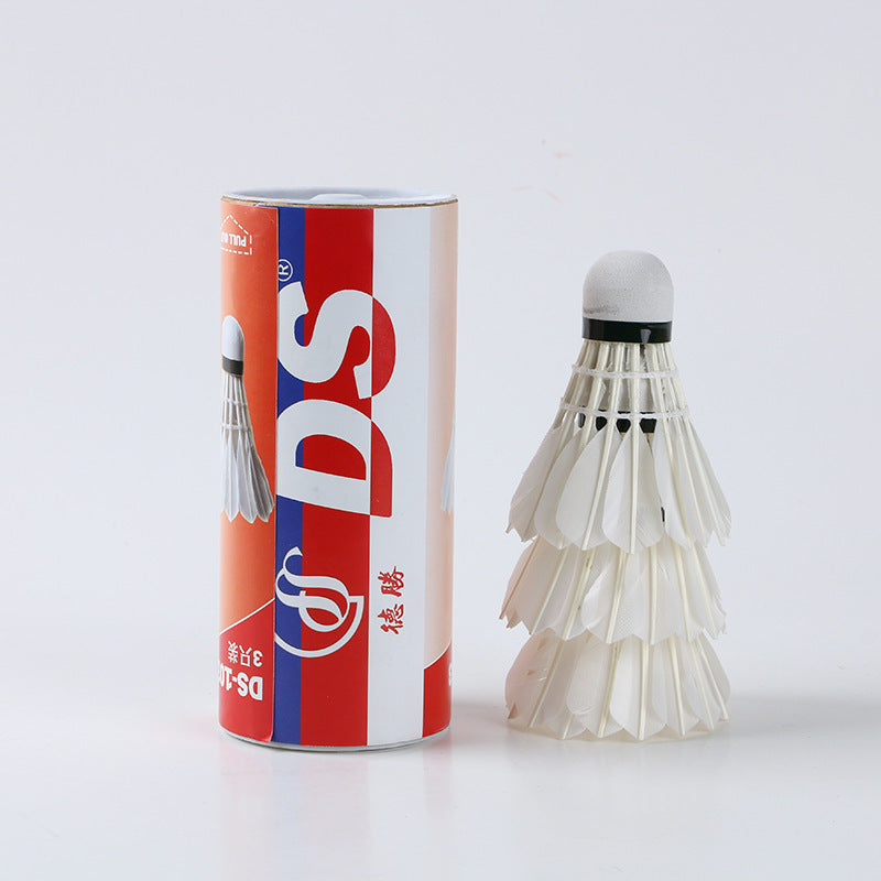 Volantes de bádminton para entrenamiento – Plumas de ganso y pato, con base de corcho y fibra