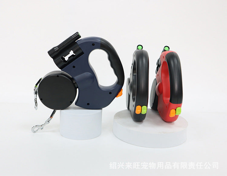 Correa de paseo doble extensible para gatos y perros