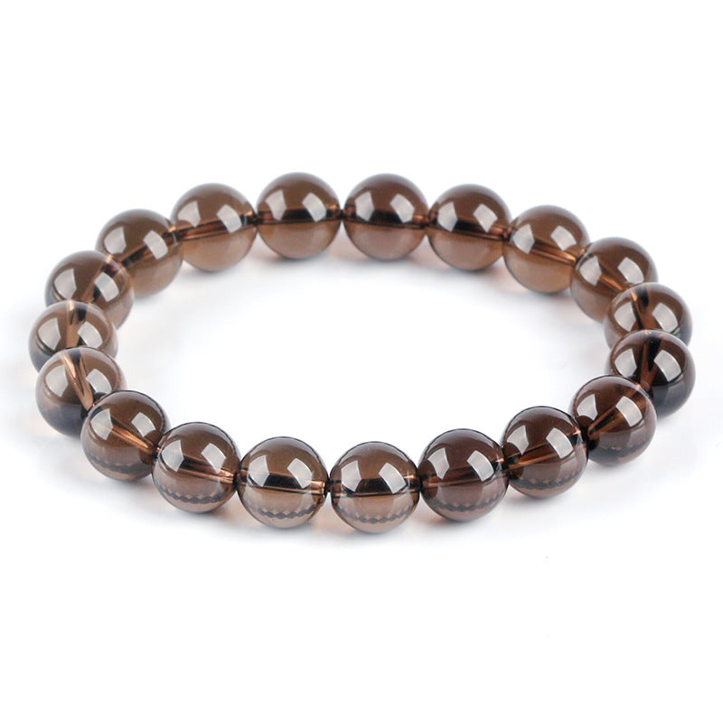 Pulsera de Cristal Natural: Joyería de Colección, Cristal de Ahumado de Brasil, Limpieza y Desmagnetización