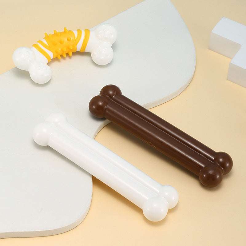 Juguete mordedor resistente de goma dura para perro con efecto de limpieza dental