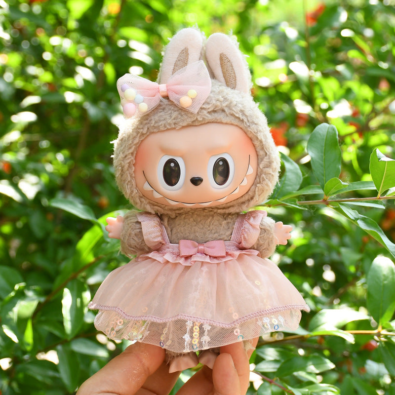 Stitch Story: Compatible with Labubu, Clothing Set, Accessories for 17cm Dolls, Accessories for Labubu (No Doll)