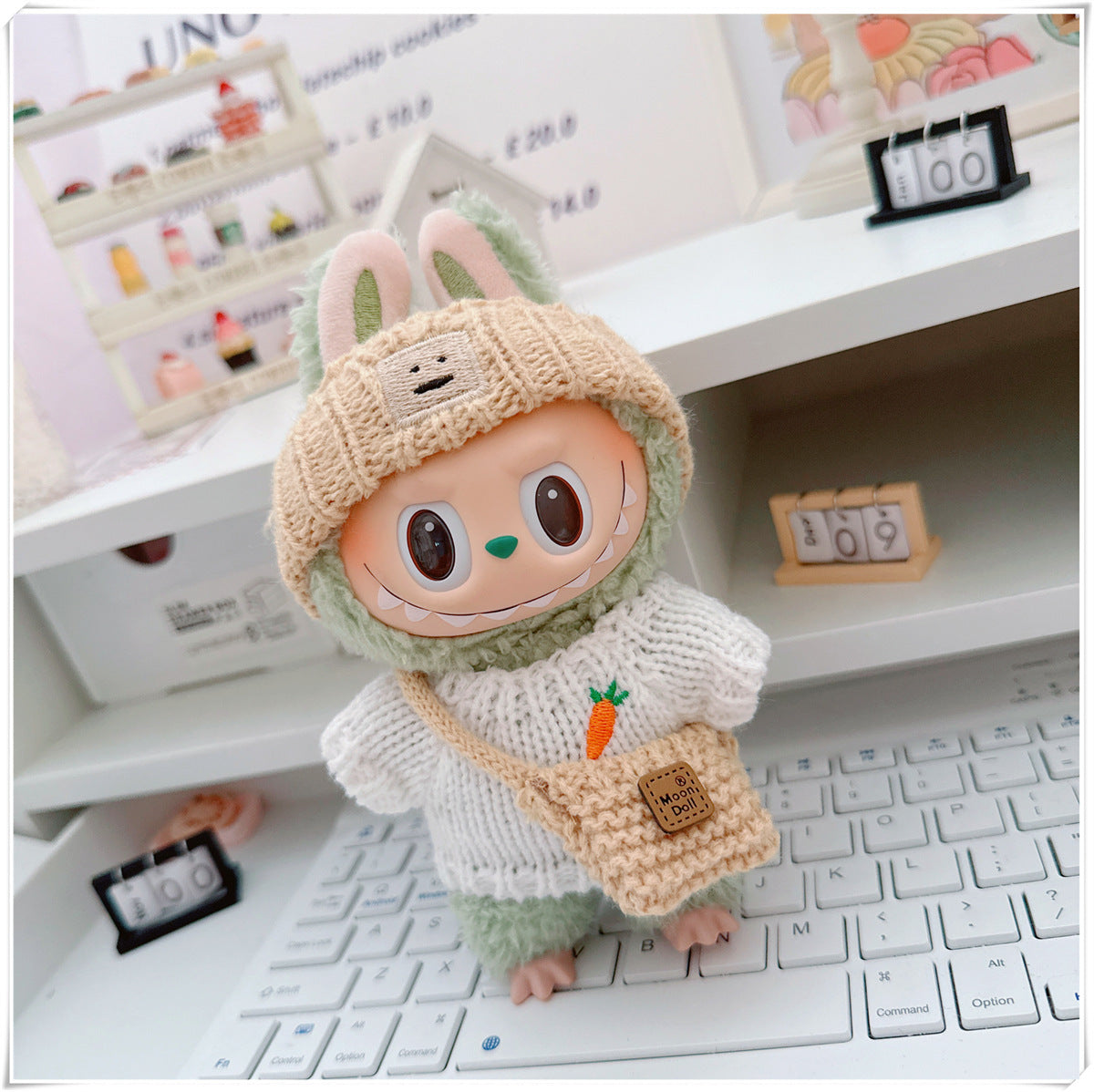 Ropa y accesorios  para munecos Labubu, varios diseños divertidos (Muñeca no incluida)