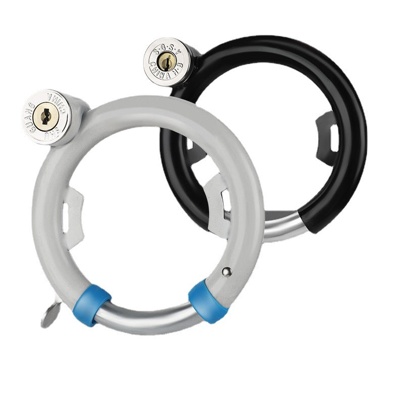 Candado antirrobo para bicicleta – dos modelos resistentes en negro y gris. Seguridad confiable para ciclismo urbano y recreativo.
