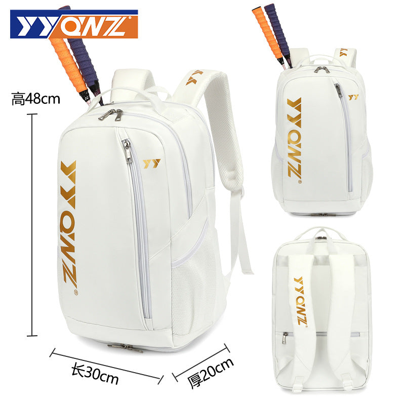 Mochila de Bádminton Unisex – Bolsa de Hombro para 3 Raquetas con Compartimentos Funcionales