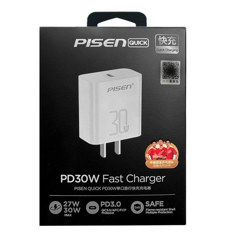 Cargador Rápido PD 30W para iPhone 15: Cable de Datos Tipo C Doble Cabeza