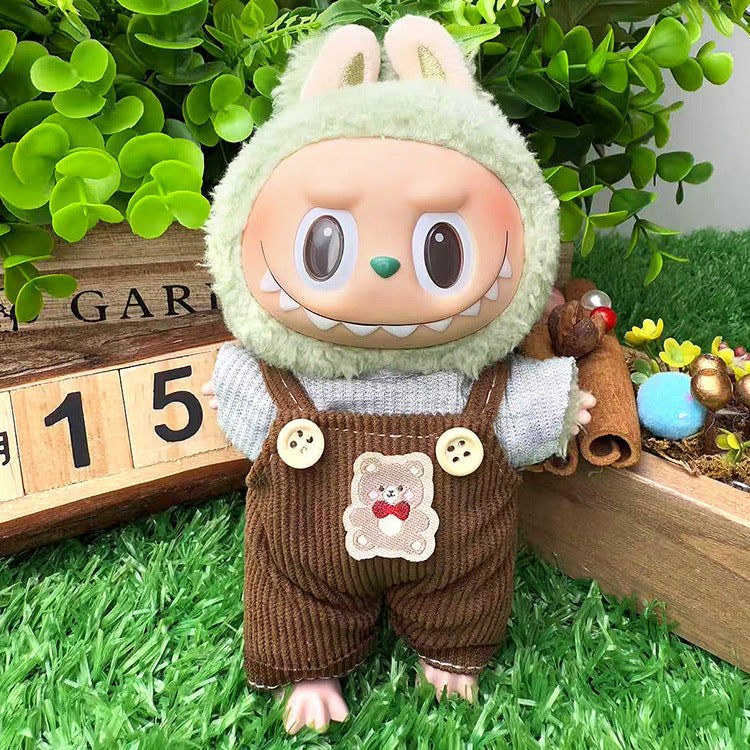 Playeras Streetwear para Muñecos Labubu – Ropa Urbana para Muñecas de 17cm (Muñeca no incluida)