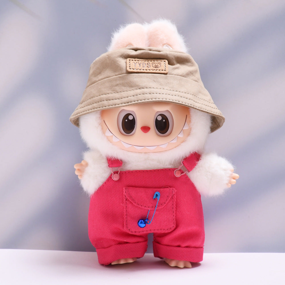 Set de Peto Multicolor con Bolsillos Labubu: Compatible con Labubu, Set de Ropa y Accesorios para Muñecas de 17cm, Complementos para Labubu (Muñeca no incluida)