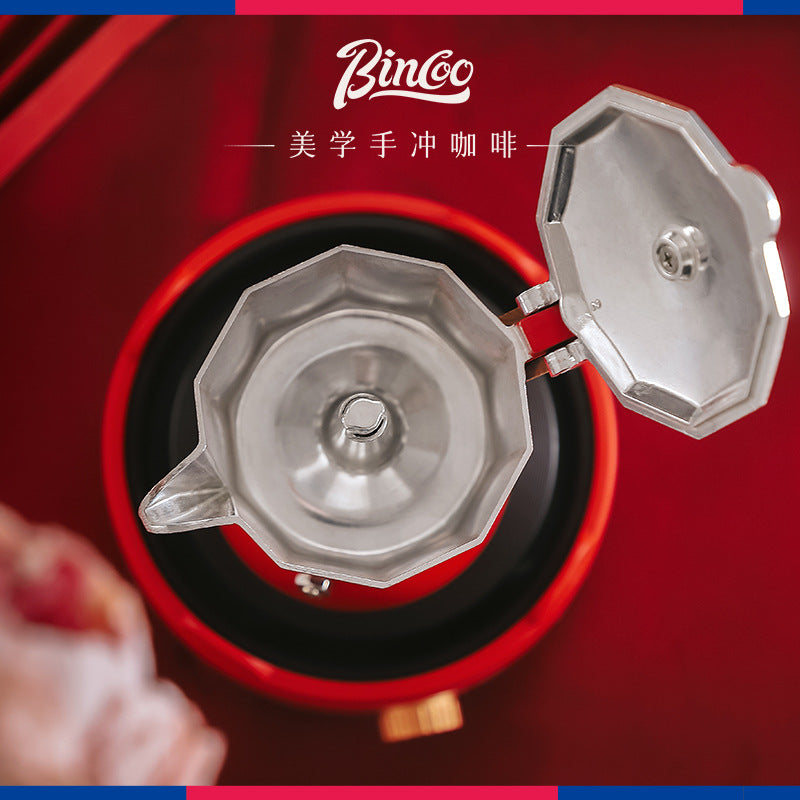 Juego de Regalo Bincoo: Set de Cafetera Espresso de Alta Calidad con Diseño Elegante y Festivo