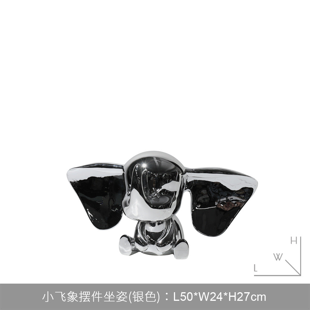 Escultura Elefante Organizador de Llaves Dumbo para Decoración Moderna