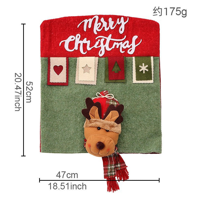 Fundas Navideñas para Sillas | Diseños de Papá Noel, Reno y Muñeco de Nieve