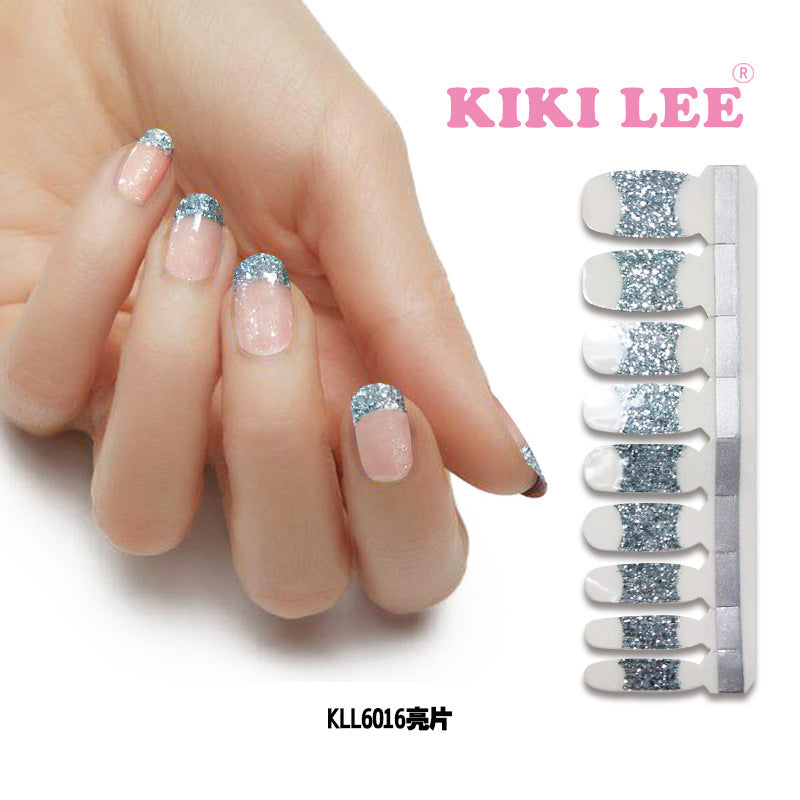 KIKILEE Stickers para Uñas: Pegatinas Completas con Efecto Esmalte y Brillo, Fáciles de Aplicar