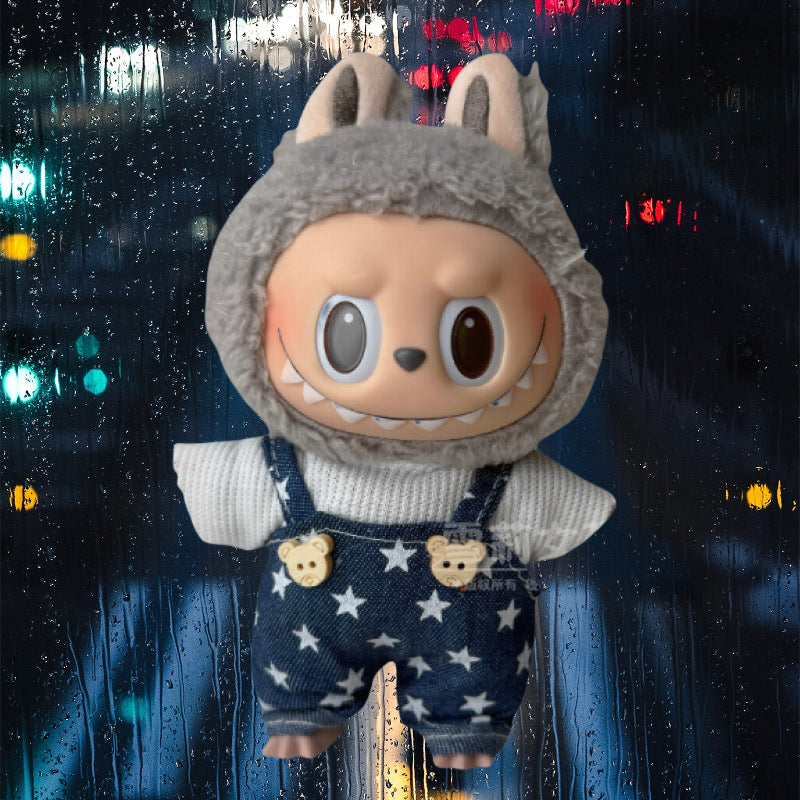 Bonitos conjuntos de Ropa y zapatos para muñecas:Accesorios para labubu de 17cm (Muñeca no incluida)