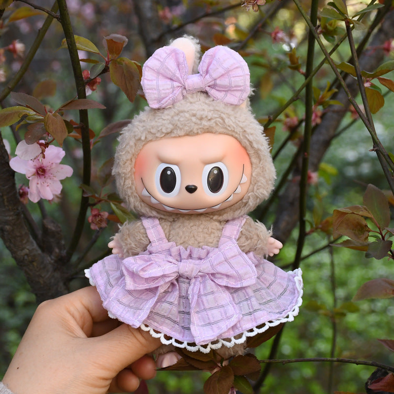 Ropa Estilo Coquette para Muñeca Labubu 17cm – Accesorios para Personalizar (Muñeca No Incluida)