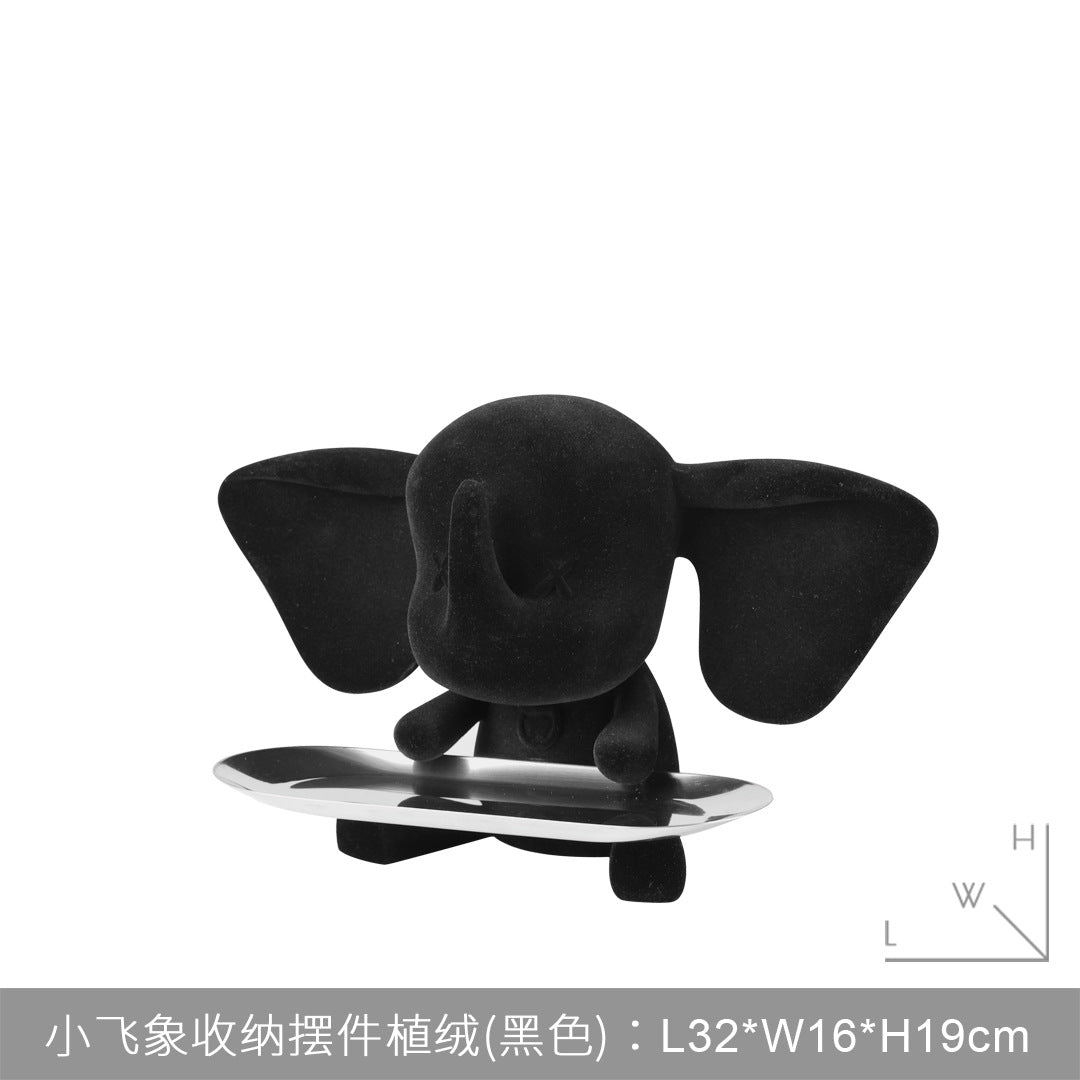 Escultura Elefante Organizador de Llaves Dumbo para Decoración Moderna
