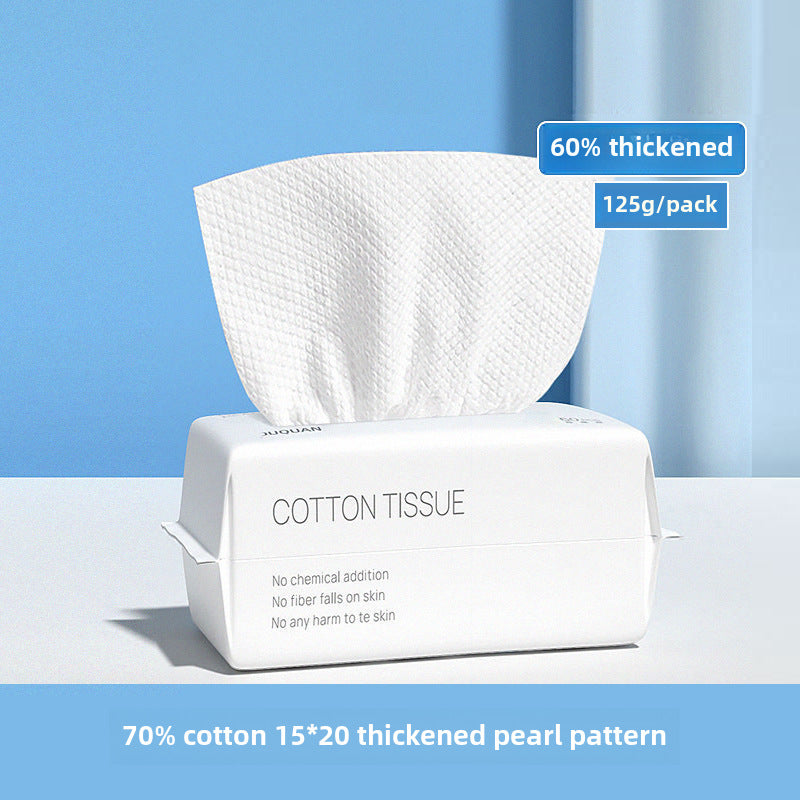 Toallas Faciales Desechables de Algodón: Paños Suaves y Gruesos para Limpieza, Secado y Cuidado Facial, Tipo Extracto